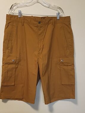 Levi's Men's Brown Cargo Shorts High Rise Flat Front 38W Pockets